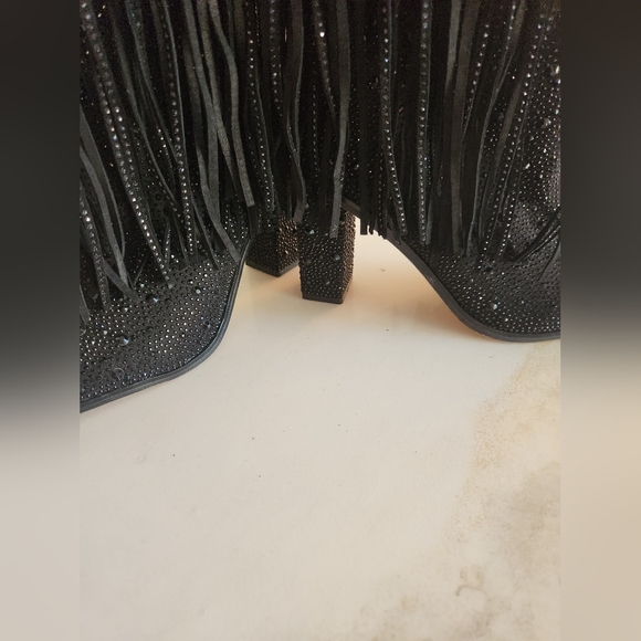 Jessica Simpson Fringe Jeweled Boots Like New! Tried On But Never Worn! - Picture 14 of 14